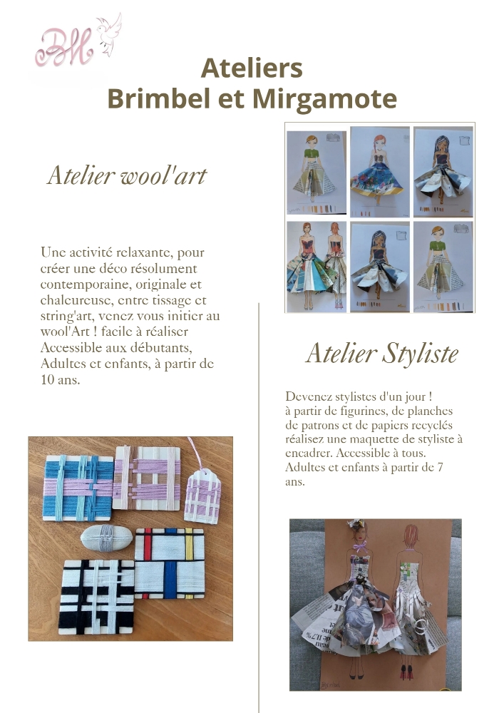 Descriptions des ateliers