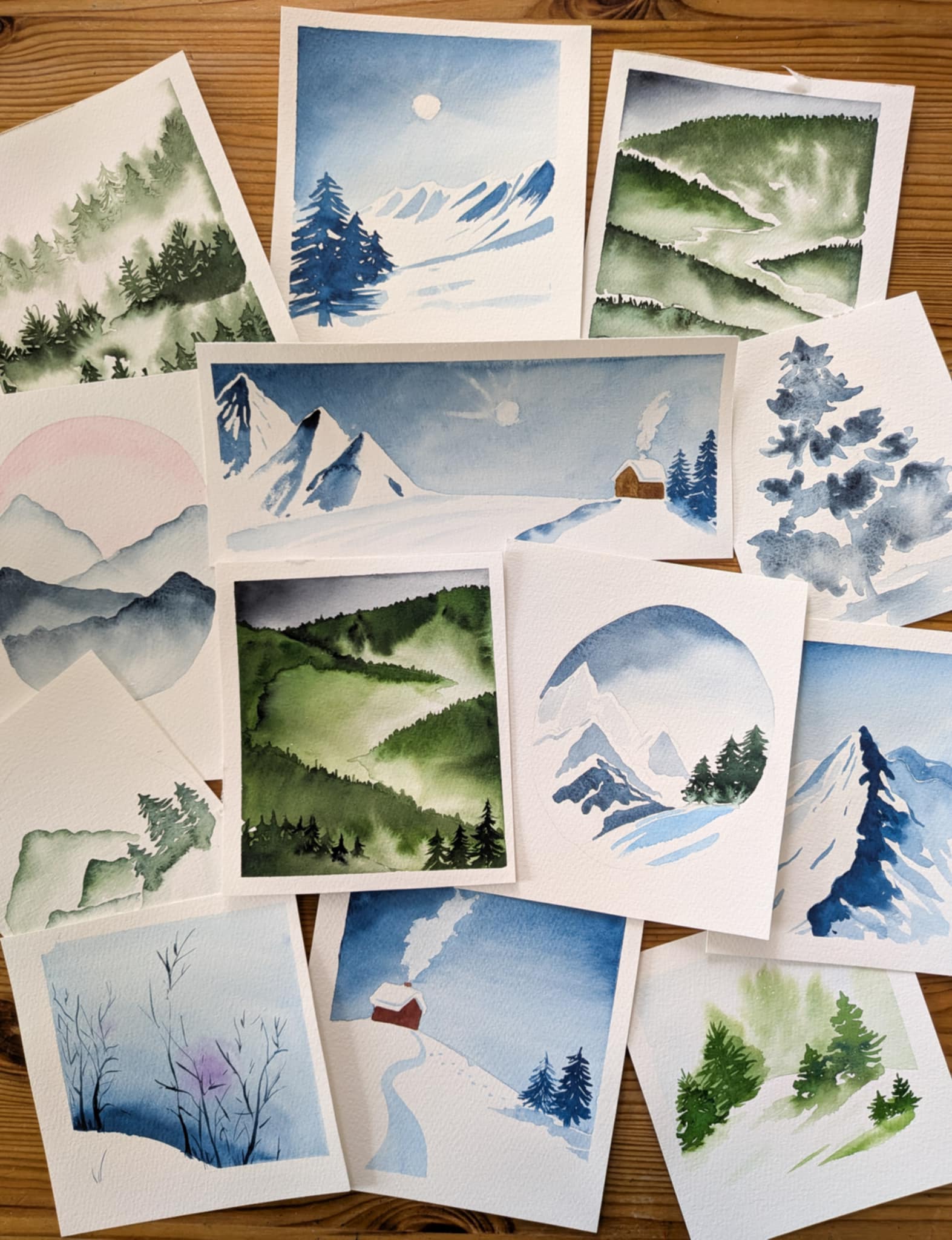 Aquarelle - montages